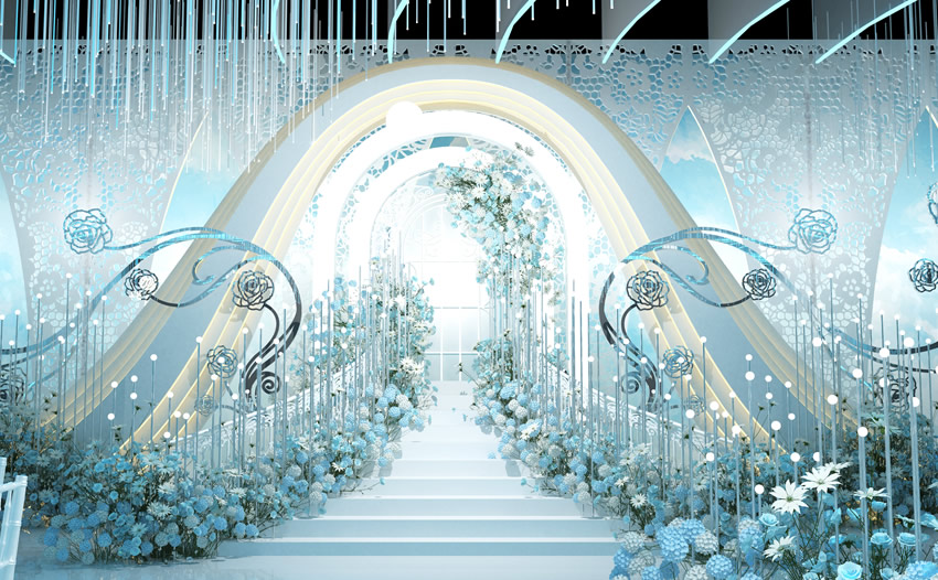 荣成釡香烙馍村水晶厅效果展示